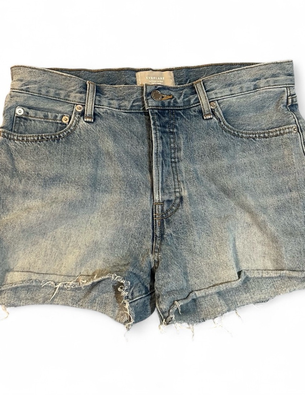 Everlane Light Blue Vintage Wash Denim Shorts